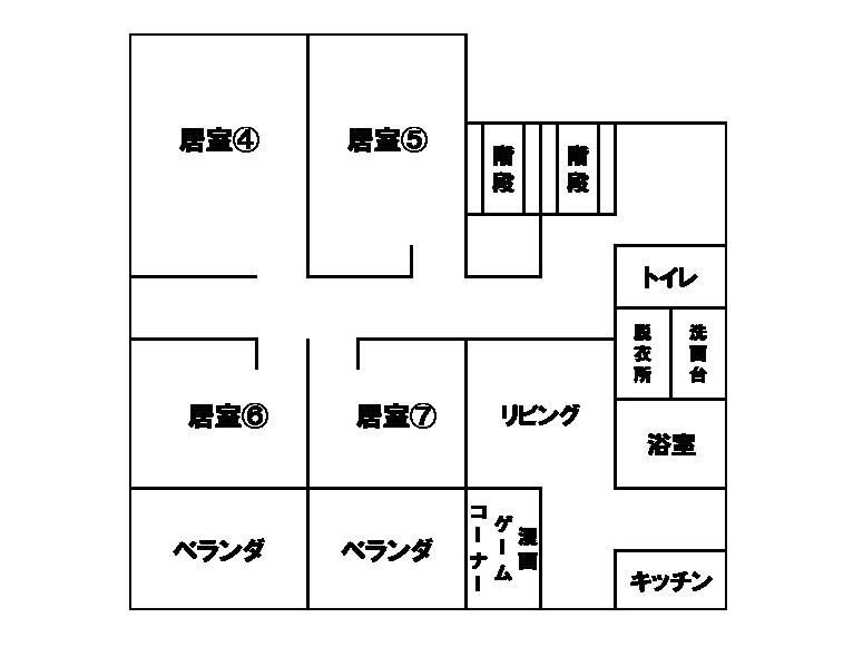 ラフデイ稲口1階間取り